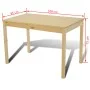 Mesa de comedor y 4 sillasde madera color natural de vidaXL, muebles para cocinas y comedores - Ref: Foro24-241220, Precio: 2...