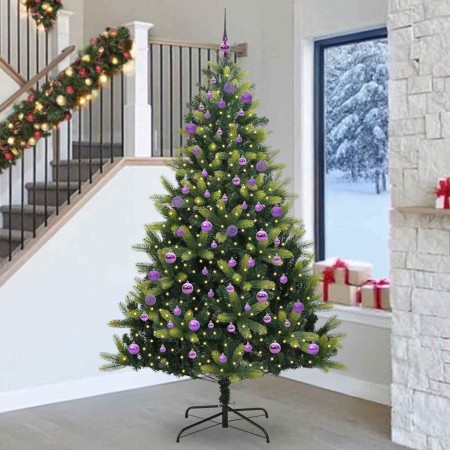 Árbol de Navidad Artificial Plegable 300 LEDs Verde 240 cm en Decoración Festiva y Estacional | Comprar online en Foru.es