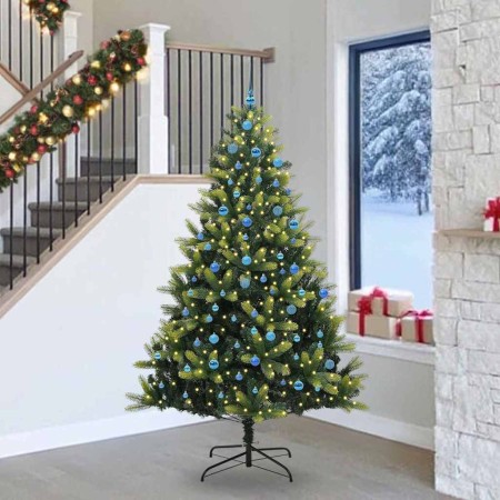 Árbol de Navidad Artificial Plegable 300 LEDs Verde 240 cm en Decoración Festiva y Estacional | Comprar online en Foru.es