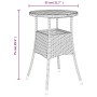 Mesita y sillas jardín 3 pzas y cojines ratán sintético gris de vidaXL, Conjuntos de jardín - Ref: Foro24-3187434, Precio: 18...