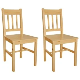 Esszimmerstühle 2 Einheiten aus Kiefernholz von vidaXL, Essstühle - Ref: Foro24-241514, Preis: 115,14 €, Rabatt: %