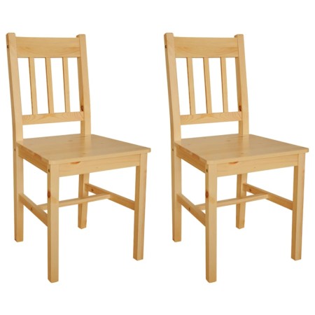 Sillas de comedor 2 unidades madera de pino de vidaXL, Sillas de comedor - Ref: Foro24-241514, Precio: 124,03 €, Descuento: %