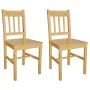 Sillas de comedor 2 unidades madera de pino de vidaXL, Sillas de comedor - Ref: Foro24-241514, Precio: 115,14 €, Descuento: %