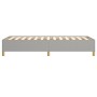 Estructura de cama de tela gris claro 90x190 cm de vidaXL, Camas y somieres - Ref: Foro24-347125, Precio: 77,62 €, Descuento: %