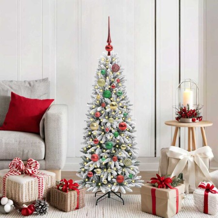 Árbol de Navidad artificial 120 cm PVC y Plástico y Acero y PE en Decoración Festiva y Estacional | Comprar online en Foru.es