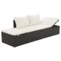 Cama de jardín 195x60 cm ratán sintético negro de vidaXL, Camas para exteriores - Ref: Foro24-43953, Precio: 223,46 €, Descue...