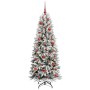 Árbol de Navidad artificial 150 cm PVC y Plástico y Acero y PE en Decoración Festiva y Estacional | Comprar online en Foru.es