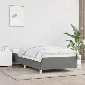 Estructura de cama de tela gris oscuro 80x200 cm de vidaXL, Camas y somieres - Ref: Foro24-347118, Precio: 104,46 €, Descuent...