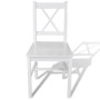 Sillas de comedor 2 unidades madera de pino blancas de vidaXL, Sillas de comedor - Ref: Foro24-241510, Precio: 100,43 €, Desc...