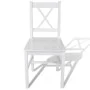 Sillas de comedor 2 unidades madera de pino blancas de vidaXL, Sillas de comedor - Ref: Foro24-241510, Precio: 98,82 €, Descu...