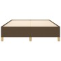 Estructura de cama de tela marrón 140x190 cm de vidaXL, Camas y somieres - Ref: Foro24-347160, Precio: 120,13 €, Descuento: %