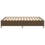 Estructura de cama de tela marrón 140x190 cm de vidaXL, Camas y somieres - Ref: Foro24-347160, Precio: 120,13 €, Descuento: %