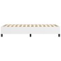 Estructura de cama de cuero sintético blanco 90x200 cm de vidaXL, Camas y somieres - Ref: Foro24-347228, Precio: 84,81 €, Des...