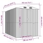 Cobertizo de jardín acero galvanizado verde 192x274x223 cm de vidaXL, Cobertizos - Ref: Foro24-3147428, Precio: 416,70 €, Des...