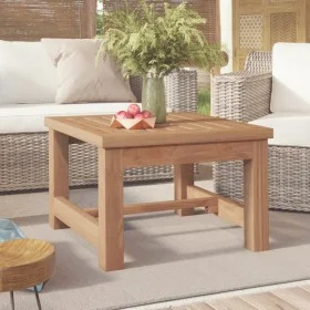 Mesa de centro madera maciza de teca 45x45x30 cm de vidaXL, Mesas de centro - Ref: Foro24-340751, Precio: 67,61 €, Descuento: %