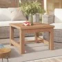 Mesa de centro madera maciza de teca 45x45x30 cm de vidaXL, Mesas de centro - Ref: Foro24-340751, Precio: 67,61 €, Descuento: %
