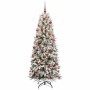 Árbol de Navidad artificial 180 cm PVC y Plástico y Acero y PE en Decoración Festiva y Estacional | Comprar online en Foru.es