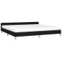 Estructura de cama con cabecero de tela negro 200x200 cm de vidaXL, Camas y somieres - Ref: Foro24-347441, Precio: 164,46 €, ...