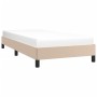 Estructura de cama cuero sintético color capuchino 90x190 cm de vidaXL, Camas y somieres - Ref: Foro24-346879, Precio: 77,65 ...