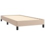 Estructura de cama cuero sintético color capuchino 90x190 cm de vidaXL, Camas y somieres - Ref: Foro24-346879, Precio: 77,65 ...
