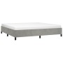 Estructura de cama de terciopelo gris claro 180x200 cm de vidaXL, Camas y somieres - Ref: Foro24-347342, Precio: 137,49 €, De...