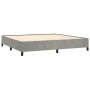 Estructura de cama de terciopelo gris claro 180x200 cm de vidaXL, Camas y somieres - Ref: Foro24-347342, Precio: 137,49 €, De...