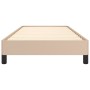 Estructura de cama cuero sintético color capuchino 90x190 cm de vidaXL, Camas y somieres - Ref: Foro24-346879, Precio: 77,65 ...