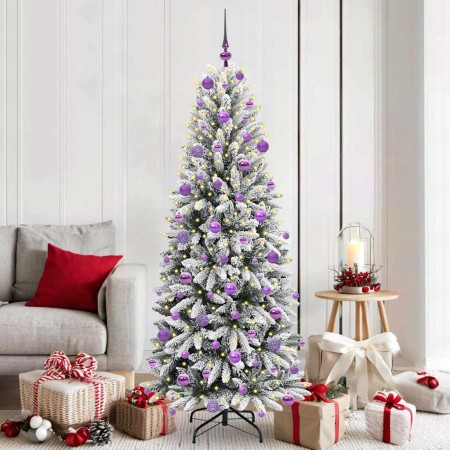 Árbol de Navidad artificial 180 cm PVC y Plástico y Acero y PE en Decoración Festiva y Estacional | Comprar online en Foru.es
