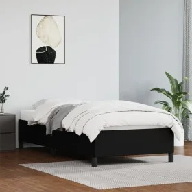 Black synthetic leather bed frame 90x200 cm by vidaXL, Beds and slatted bases - Ref: Foro24-347227, Price: 82,53 €, Discount: %