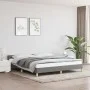 Estructura de cama con cabecero tela gris oscuro 180x200 cm de vidaXL, Camas y somieres - Ref: Foro24-347432, Precio: 128,65 ...