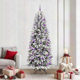 Árbol de Navidad artificial 210 cm PVC y Plástico y Acero y PE en Decoración Festiva y Estacional | Comprar online en Foru.es