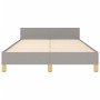 Estructura de cama con cabecero de tela gris claro 120x200 cm de vidaXL, Camas y somieres - Ref: Foro24-3124879, Precio: 168,...