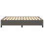 Estructura de cama de cuero sintético gris 140x190 cm de vidaXL, Camas y somieres - Ref: Foro24-347249, Precio: 120,19 €, Des...