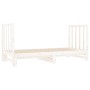 Sofá cama extraíble madera maciza de pino blanco 2x(90x190) cm de vidaXL, Camas y somieres - Ref: Foro24-3124768, Precio: 206...