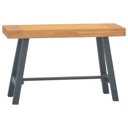 Banco de madera maciza de teca 80 cm de vidaXL, Bancos de comedor y cocina - Ref: Foro24-340742, Precio: 103,52 €, Descuento: %