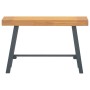 Banco de madera maciza de teca 80 cm de vidaXL, Bancos de comedor y cocina - Ref: Foro24-340742, Precio: 103,52 €, Descuento: %