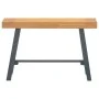 Banco de madera maciza de teca 80 cm de vidaXL, Bancos de comedor y cocina - Ref: Foro24-340742, Precio: 127,96 €, Descuento: %