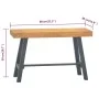 Banco de madera maciza de teca 80 cm de vidaXL, Bancos de comedor y cocina - Ref: Foro24-340742, Precio: 127,96 €, Descuento: %