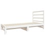 Sofá cama extraíble madera maciza de pino blanco 2x(90x190) cm de vidaXL, Camas y somieres - Ref: Foro24-3124748, Precio: 167...