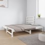 Sofá cama extraíble madera maciza de pino blanco 2x(90x190) cm de vidaXL, Camas y somieres - Ref: Foro24-3124748, Precio: 167...