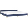 Estructura de cama con cabecero de tela azul 200x200 cm de vidaXL, Camas y somieres - Ref: Foro24-347445, Precio: 121,30 €, D...