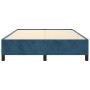 Estructura de cama de terciopelo azul 140x190 cm de vidaXL, Camas y somieres - Ref: Foro24-347322, Precio: 122,78 €, Descuent...