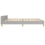 Estructura de cama con cabecero de tela gris claro 200x200 cm de vidaXL, Camas y somieres - Ref: Foro24-3125324, Precio: 242,...