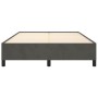 Estructura de cama de terciopelo gris oscuro 140x190 cm de vidaXL, Camas y somieres - Ref: Foro24-347319, Precio: 121,68 €, D...