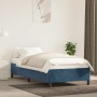 Estructura de cama de terciopelo azul 100x200 cm de vidaXL, Camas y somieres - Ref: Foro24-347310, Precio: 83,53 €, Descuento: %