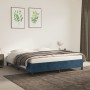 Estructura de cama de terciopelo azul 160x200 cm de vidaXL, Camas y somieres - Ref: Foro24-347334, Precio: 124,36 €, Descuent...