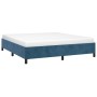 Estructura de cama de terciopelo azul 160x200 cm de vidaXL, Camas y somieres - Ref: Foro24-347334, Precio: 124,36 €, Descuent...