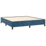 Estructura de cama de terciopelo azul 160x200 cm de vidaXL, Camas y somieres - Ref: Foro24-347334, Precio: 124,36 €, Descuent...