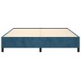 Estructura de cama de terciopelo azul 160x200 cm de vidaXL, Camas y somieres - Ref: Foro24-347334, Precio: 124,36 €, Descuent...