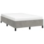 Estructura de cama de terciopelo gris claro 120x200 cm de vidaXL, Camas y somieres - Ref: Foro24-347312, Precio: 118,33 €, De...